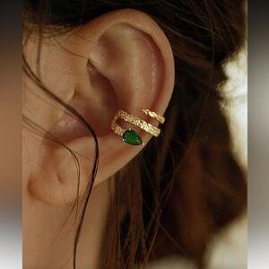 Green Ear Cuff M1364